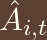 \hat{A}_{i,t}